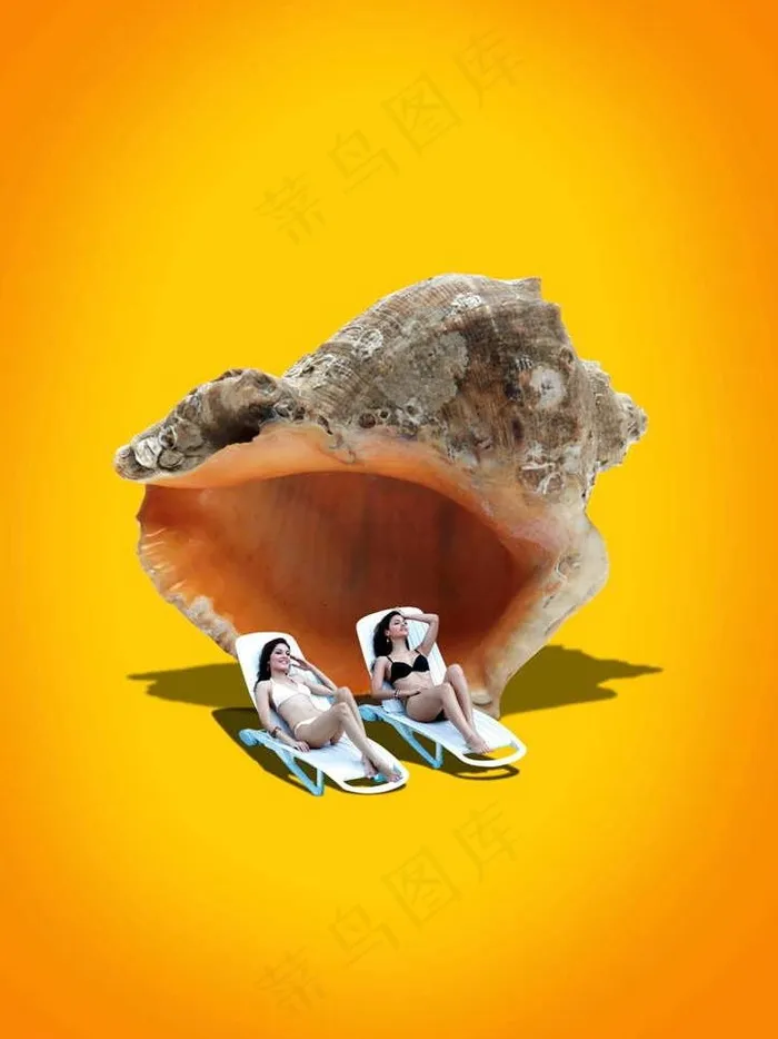 美女晒太阳图片(3508X4961(DPI:300))psd模版下载