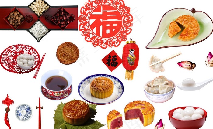 中秋素材包图片