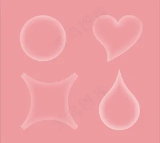 不同形状气泡图片