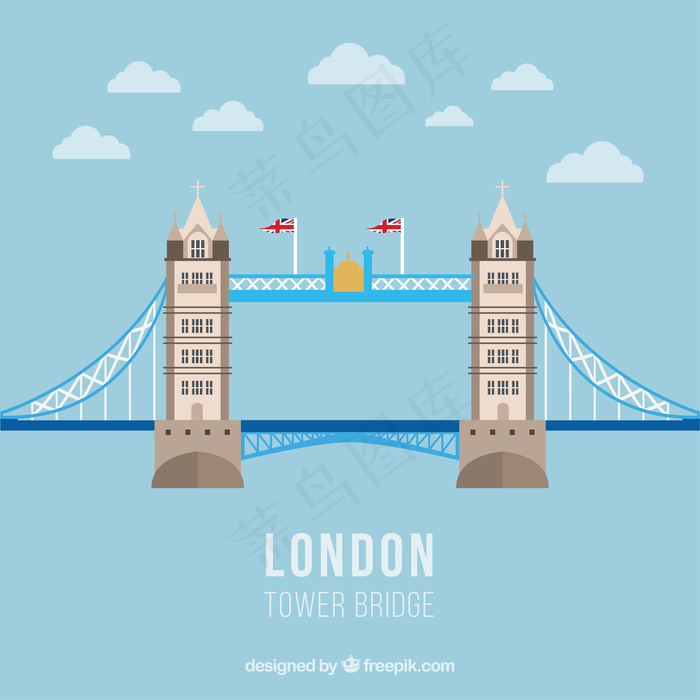 塔桥的插图