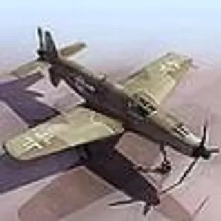 军用老式3d飞机模型