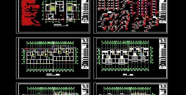 六层住宅给排水设计图