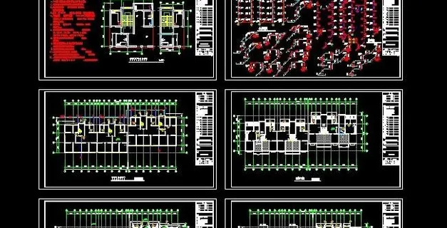 六层住宅给排水设计图