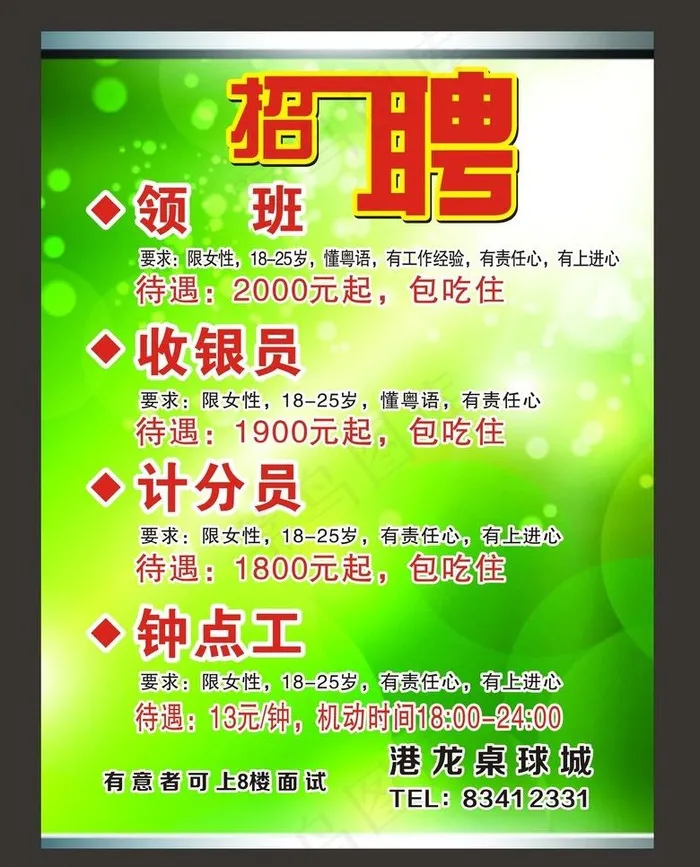 招聘图片cdr矢量模版下载