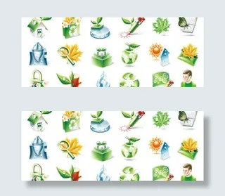 三维矢量图标主题