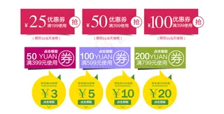 优惠券PSD素材模板