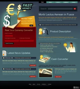 金融商业网页设计