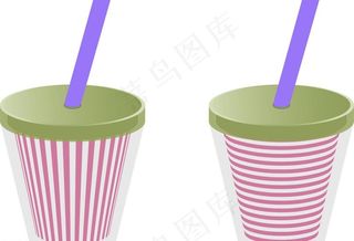 双层吸管杯图片