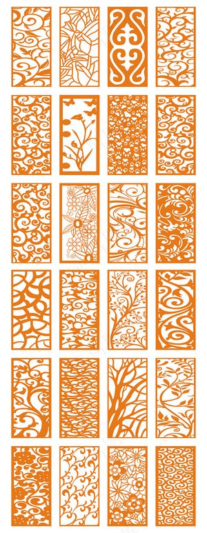 多款中国风古典边框中式雕花矢量素材