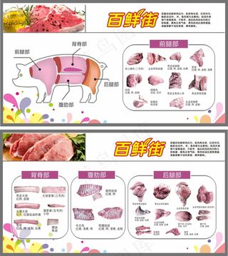 猪肉分割图