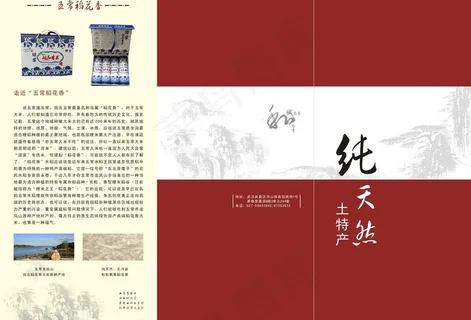 土特产三折页图片