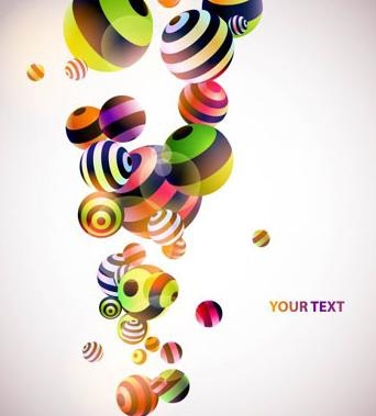 圆球底纹背景矢量素材