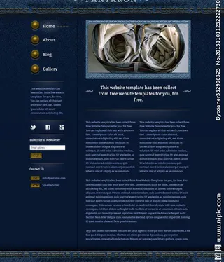 牛仔服装企业css图片