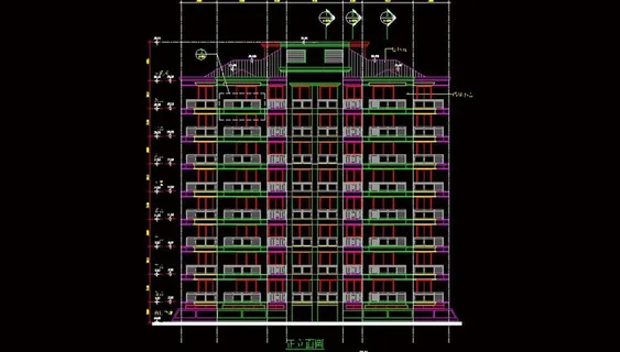 公寓楼正立面图片 公寓楼正立面图片