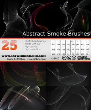 25款烟雾特效PS笔刷素材