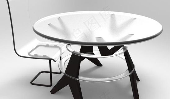 玻璃桌子和椅子