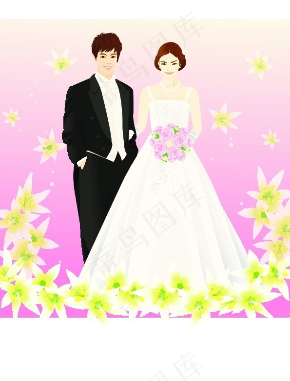 矢量婚礼人物175