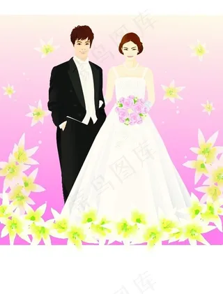 矢量婚礼人物175