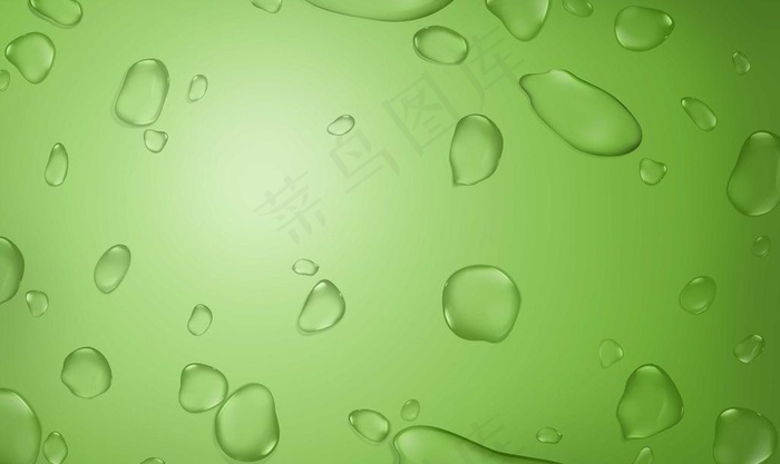 绿色 水滴背景图片