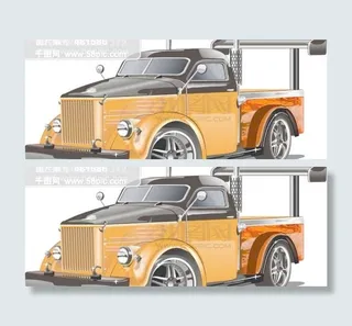 大型汽车矢量素材