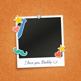 父亲节相片边框