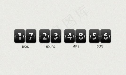 优惠券到期倒数计时器PSD