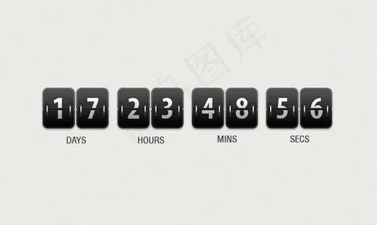 优惠券到期倒数计时器PSD