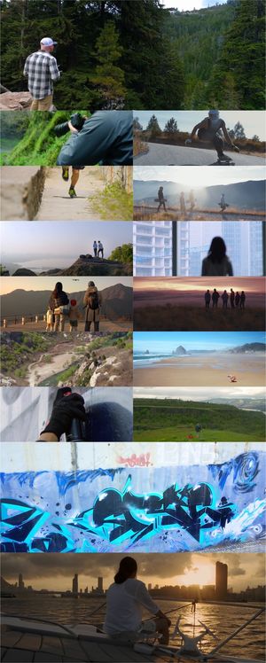 一组热爱生活户外活动的高清视频素材