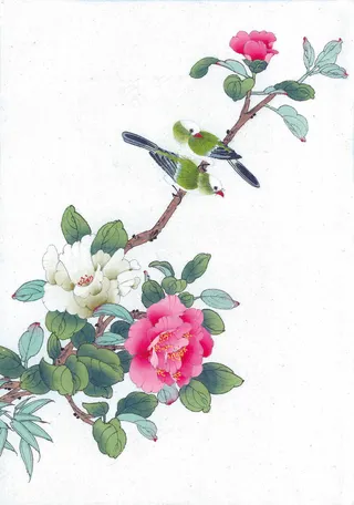 花卉图案水墨画设计元素