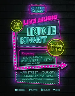 纯英文酷炫创意海报ＰＳＤ