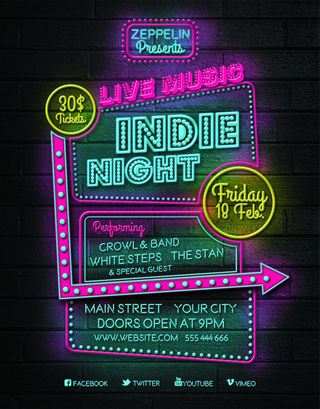 纯英文酷炫创意海报ＰＳＤ