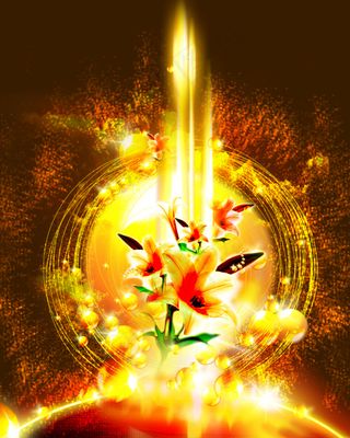 火焰 炫光 红色