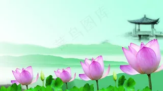 水墨画背景素材图片