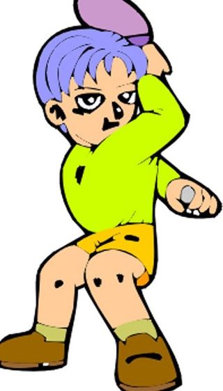 乒乓球 卡通运动人物图片