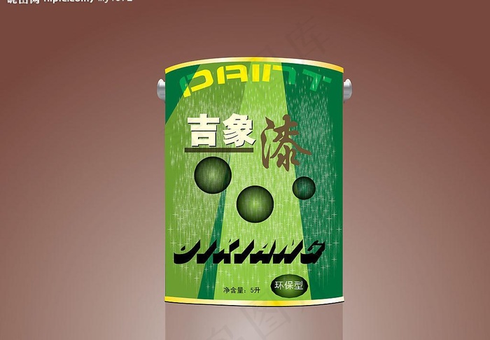 涂料包装图片ai矢量模版下载