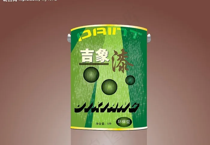 涂料包装图片ai矢量模版下载