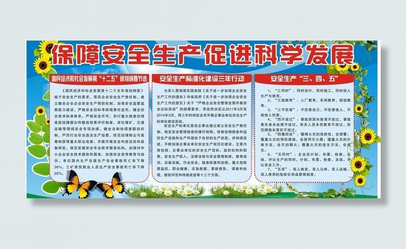 保障安生生产促进科学发展图片cdr矢量模版下载