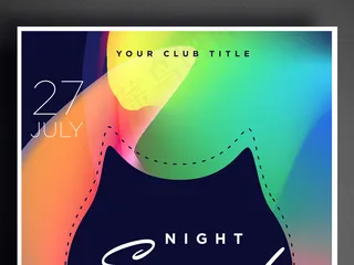 炫彩嘉年华时尚音乐节海报