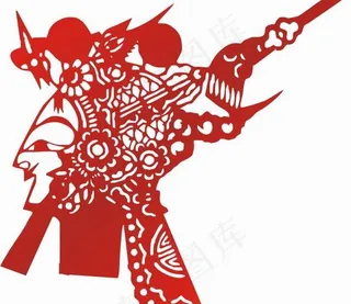 新年节日皮影矢量图04