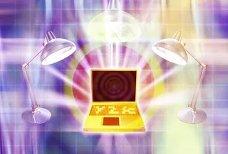 科技背景 电脑 笔记本 台灯图片