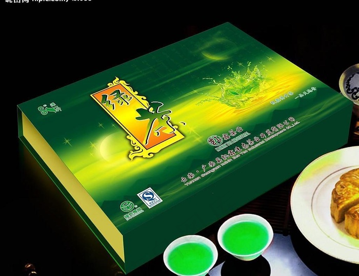 绿茶包装图片cdr矢量模版下载