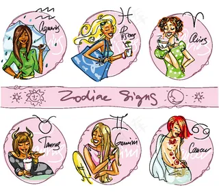 手绘时尚女性插画