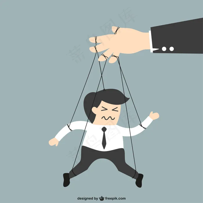 卡通商业精英矢量图片