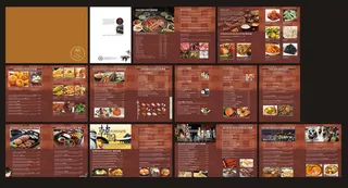 古典西式餐厅菜谱菜单设计矢量素材