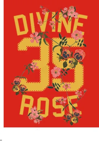 T恤图案设计英文艺术字体插画花卉