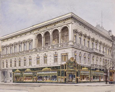 水彩建筑插画图片 水彩建筑插画图片