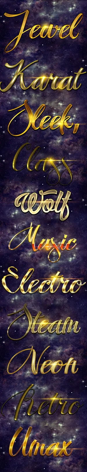 立体3D魔幻高端大气艺术字体