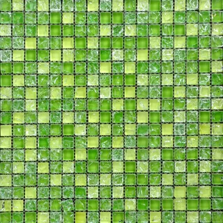绿色混拼水晶玻璃马赛克 马赛克地板...