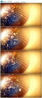 金色粒子LED视频素材