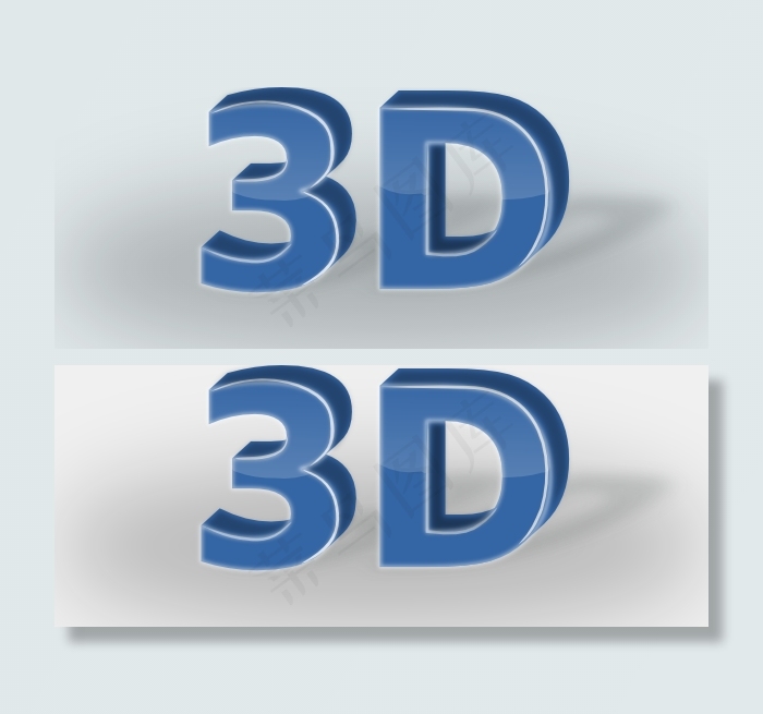 3D文字剪贴画